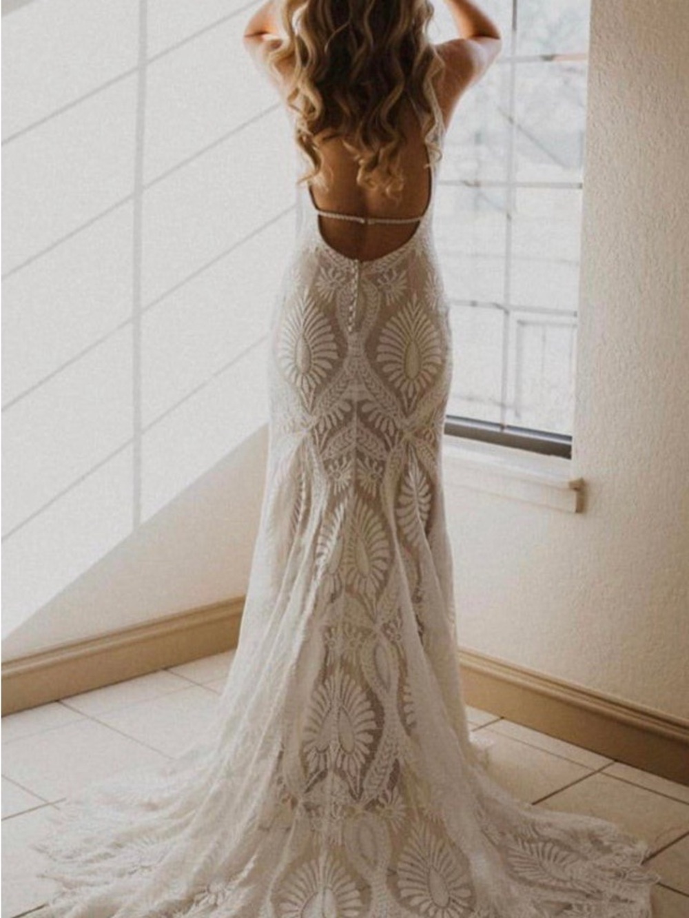 Romantic boho vintage luxe wedding Dress Sz 6 “Marlowe”